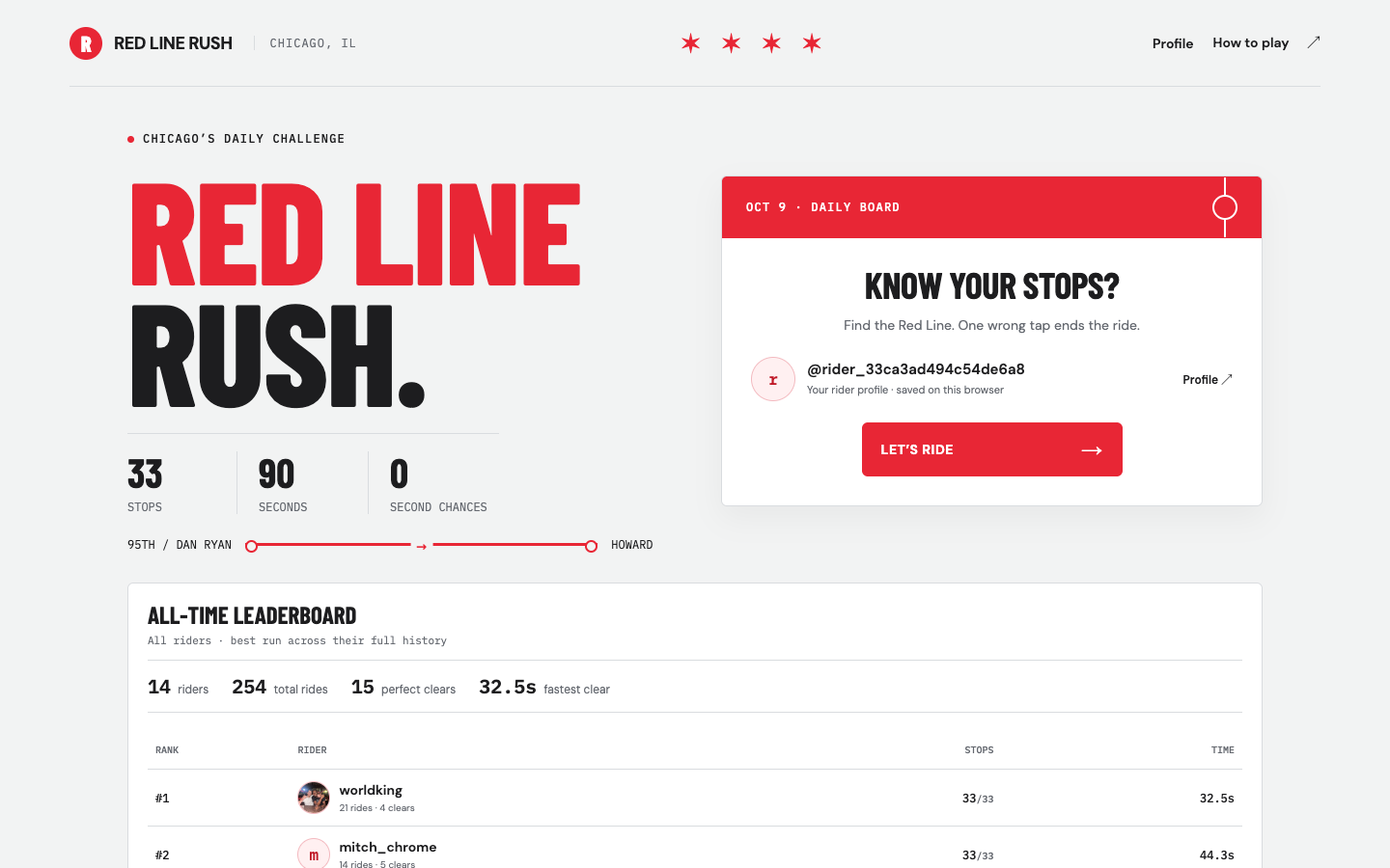 RED LINE RUSH gameplay